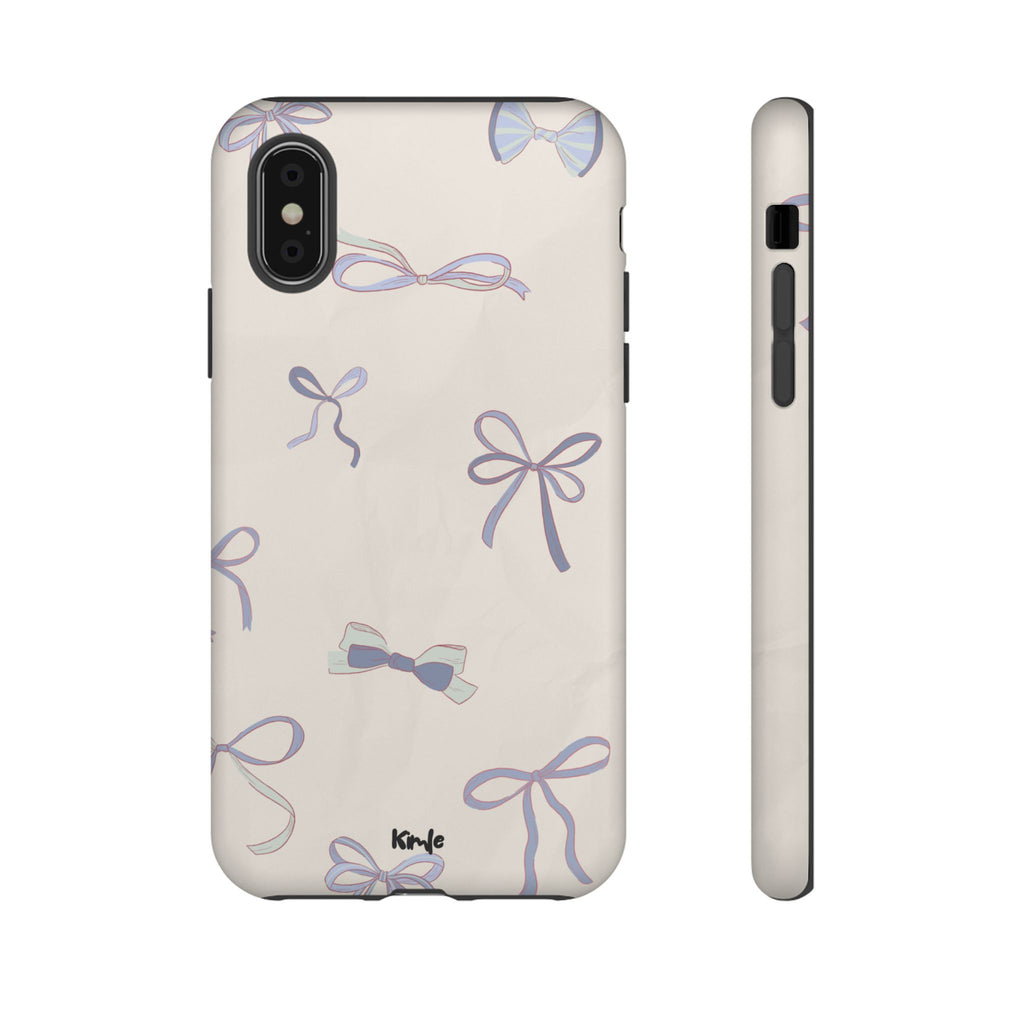Blue Bow Pattern Phone Case | Tough Cases