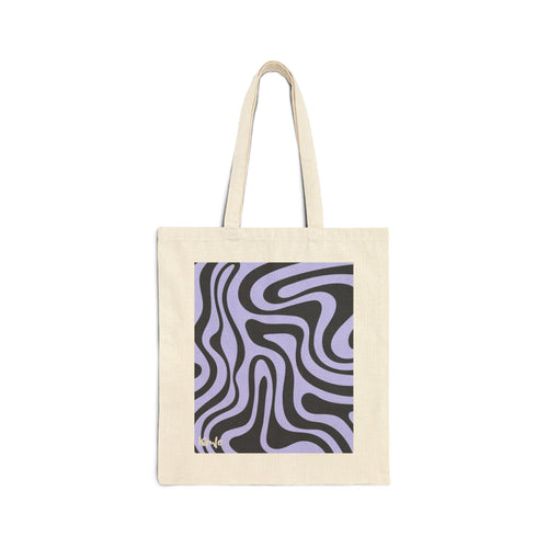 Abstract Wave Cotton Tote Bag