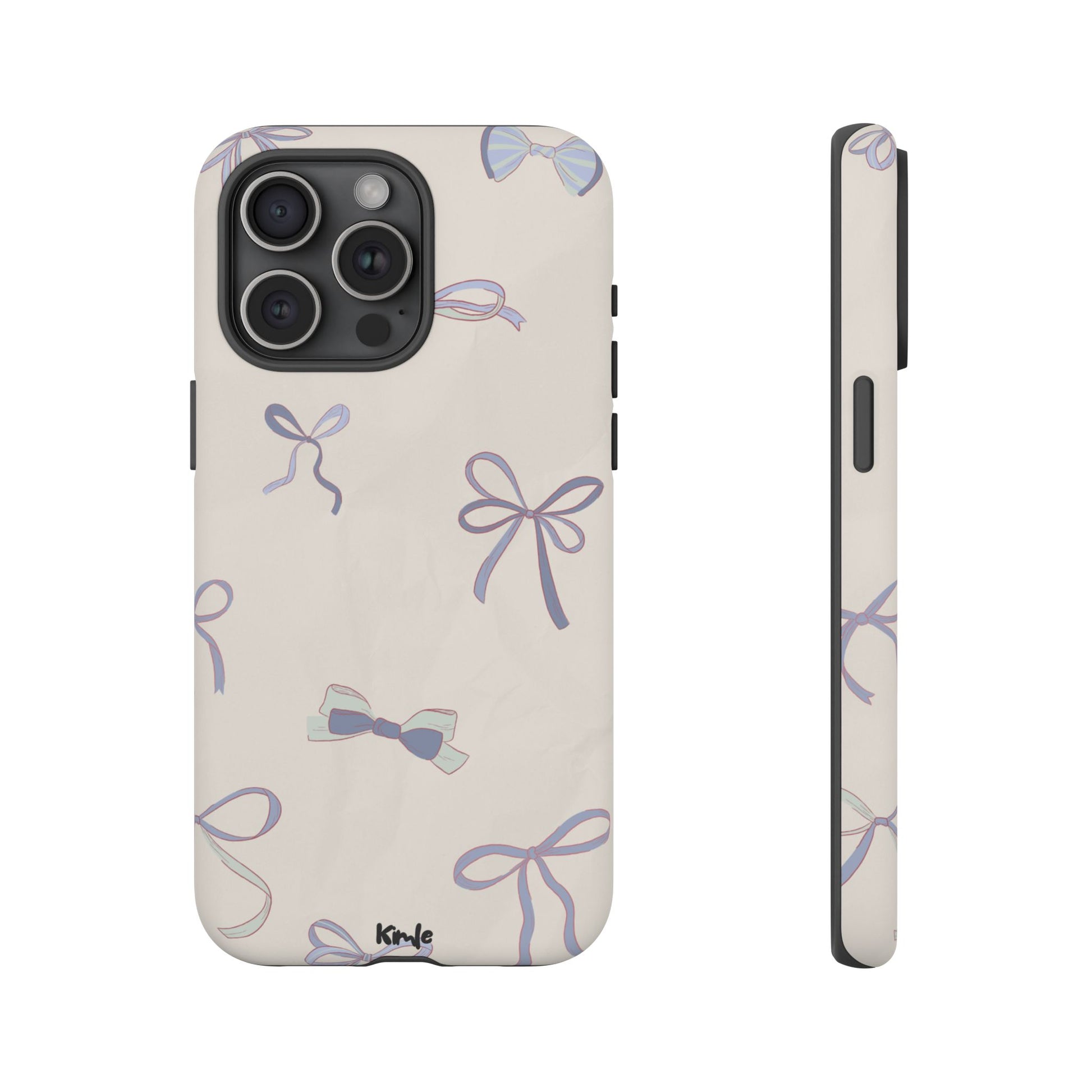 Blue Bow Pattern Phone Case | Tough Cases